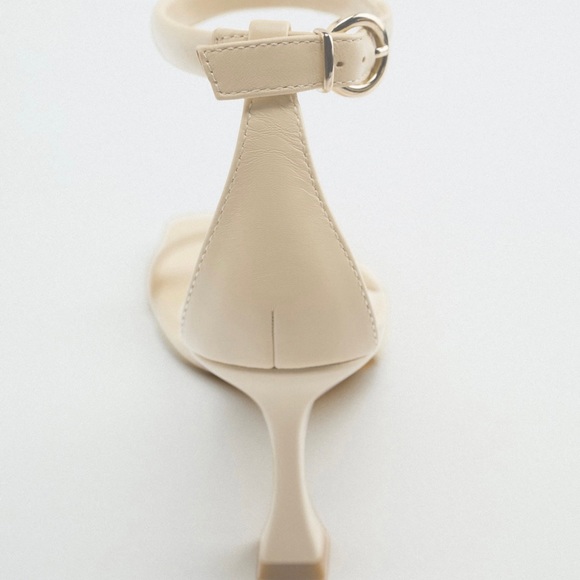 NWT ZARA LEATHER HEELS - Picture 10 of 15